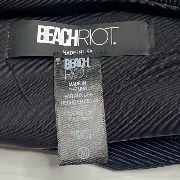 NEW BEACH RIOT Celine One Piece In Black Size M - Picture 5 of 6